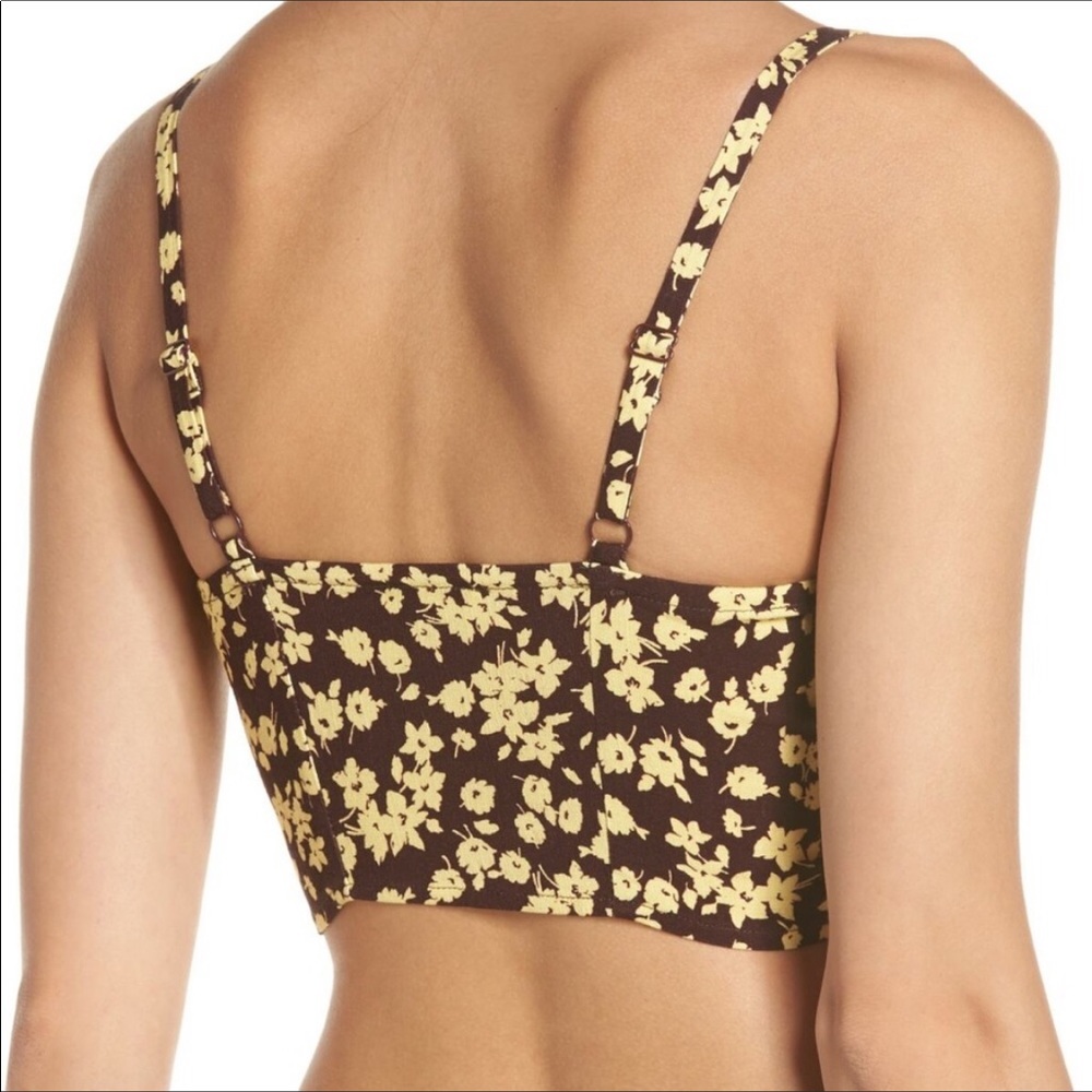 Free People All Mine Longline Bralette Aubergine M - Picture 2 of 3